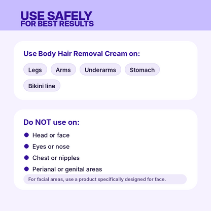Wildwu™ 200ml Body Hair Removal Cream, Designed for Sensitive Skin, Unisex Gentle Formula, Smooth Results Last Up to 7 days, Body hair remover for women