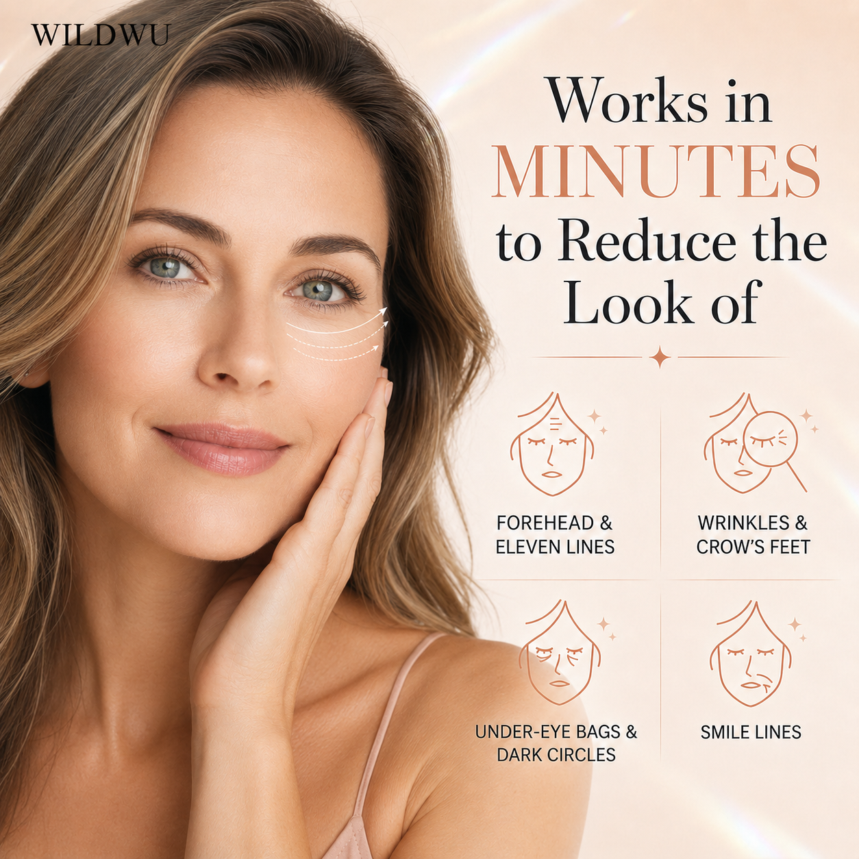 Wildwu Instant Face Tightener – Visible Smoothing in 60 Seconds, Progressive Results in 18 Days