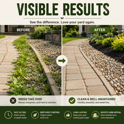 Clincili Weed Killer Spray – Deep Root Weed Control for a Cleaner, Tidy Yard