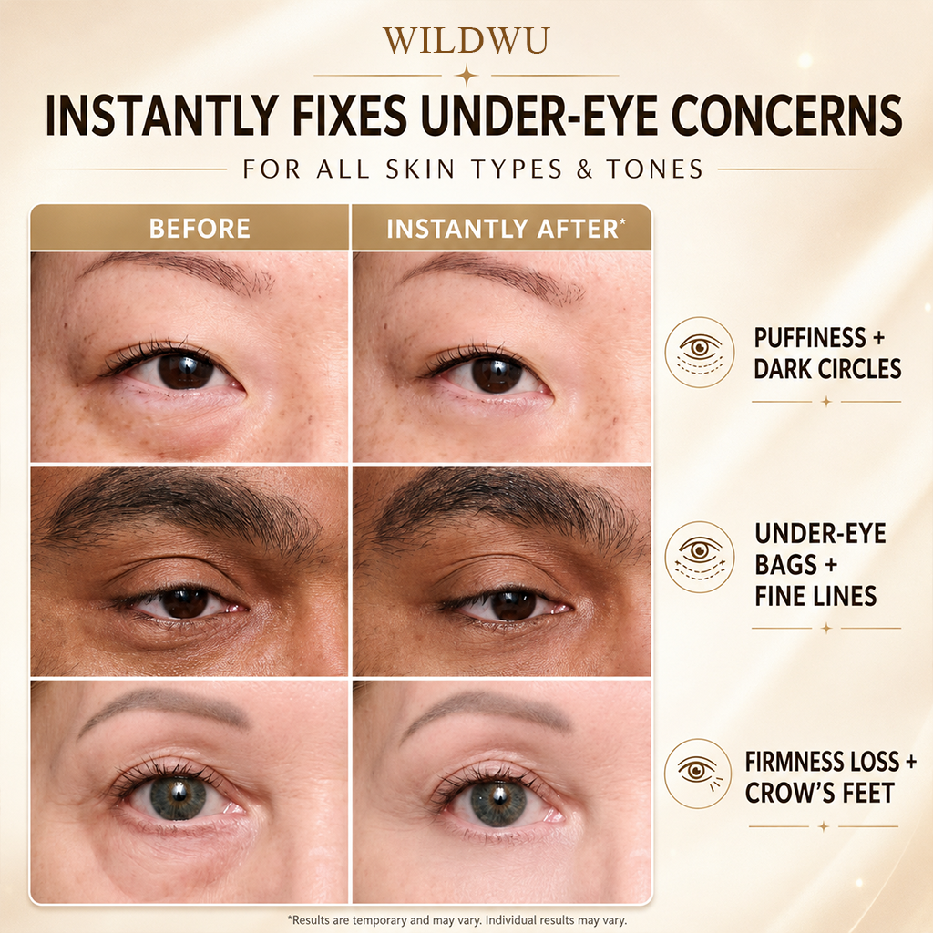 Wildwu Instant Face Tightener – Visible Smoothing in 60 Seconds, Progressive Results in 18 Days