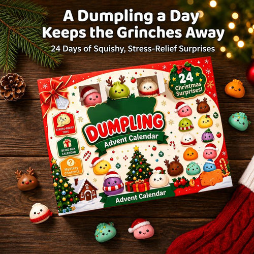 2026 Christmas Advent Calendar - 24 Surprise Kawaii Mini Food Squeeze Toys, Cute Soft Sensory Figures, Stress Relief Holiday Countdown Gift