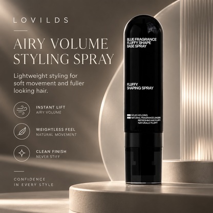 LOVILDS Volumizing & Hold Hair Spray – Lightweight, Bouncy Volume & Long-Lasting Style