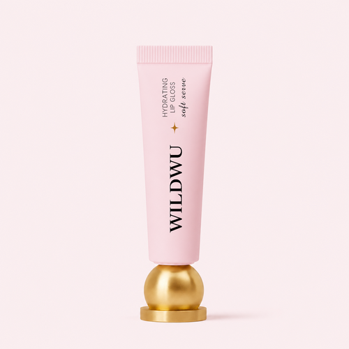 Wildwu Hydrating Lip Gloss - High Shine & Tinted, Infused with Hyaluronic Acid, Jojoba Oil & Shea Butter