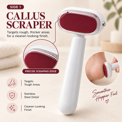 2-in-1 Dual-Sided Foot Callus Remover – Smooth Feet Made Easy