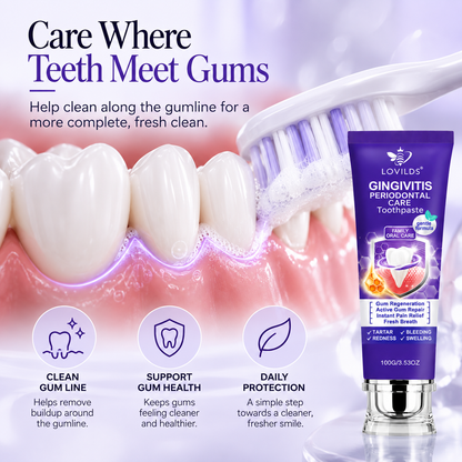 LOVILDS Gumline Care Toothpaste – Gentle Clean & Fresh Breath