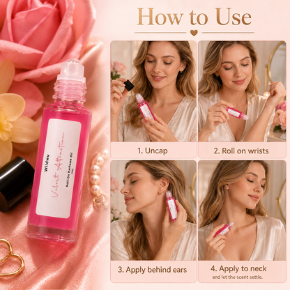 Wildwu™ Velvet Attraction Roll-On Perfume Oil – Soft Fruit-Floral Scent