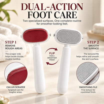 2-in-1 Dual-Sided Foot Callus Remover – Smooth Feet Made Easy