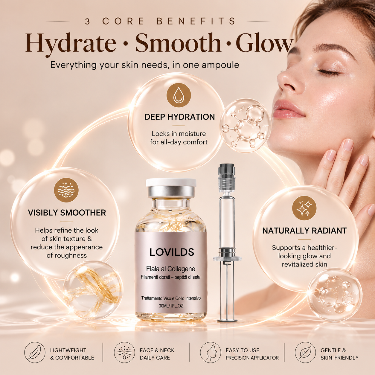 LOVILDS Golden Silk Collagen Ampoule