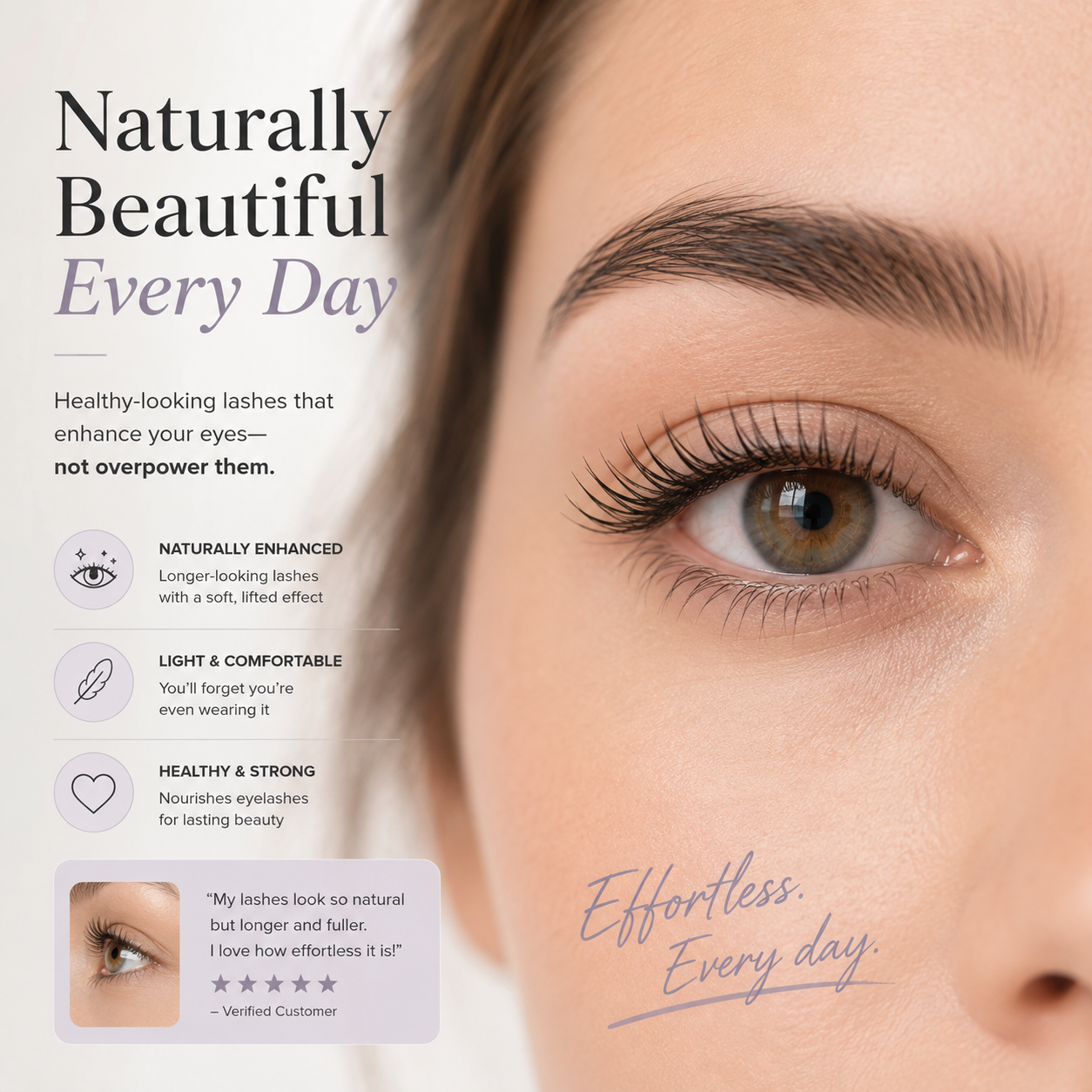 Qiawi Essential Lash Serum — Lightweight Lash Care for Fuller-Looking, Healthier-Looking Lashes