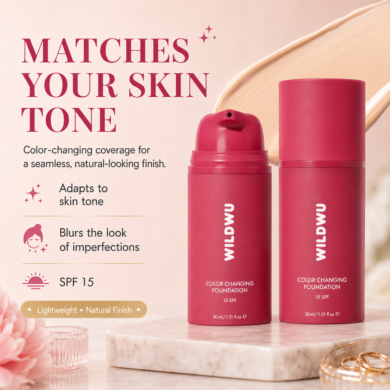 Wildwu™ Adaptive Glow Foundation – A Monthly Ritual for Fresh-Looking Skin