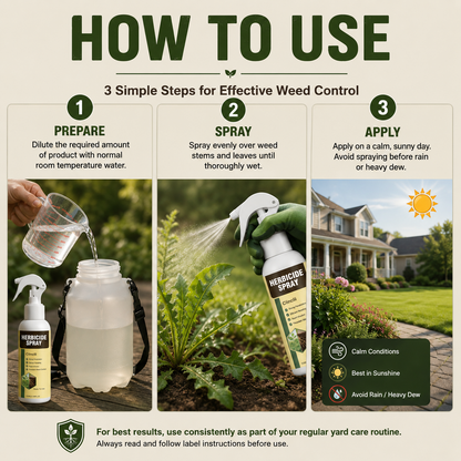 Clincili Weed Killer Spray – Deep Root Weed Control for a Cleaner, Tidy Yard