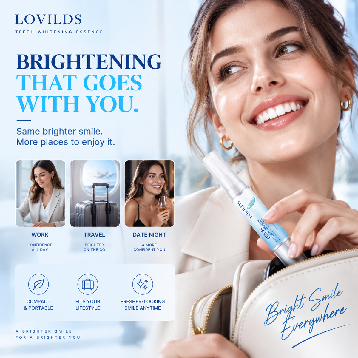 LOVILDS Teeth Whitening Pen – Precision Brush for Daily Smile Care