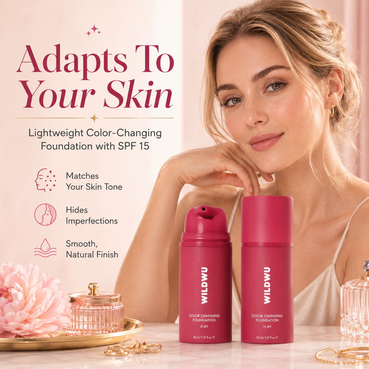 Wildwu™ Adaptive Glow Foundation – A Monthly Ritual for Fresh-Looking Skin