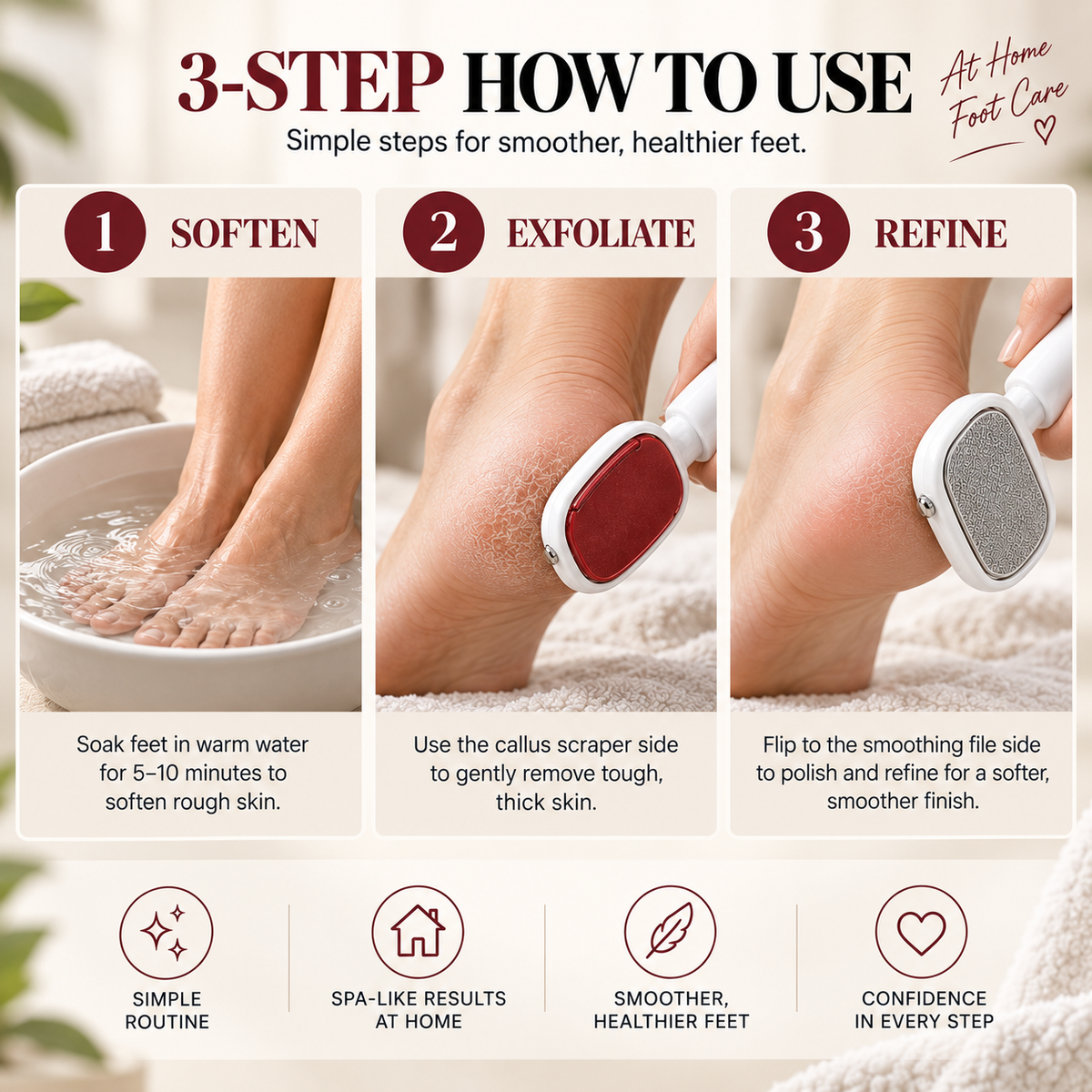 2-in-1 Dual-Sided Foot Callus Remover – Smooth Feet Made Easy