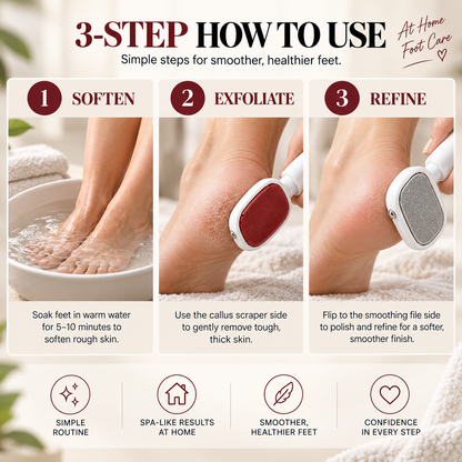 2-in-1 Dual-Sided Foot Callus Remover – Smooth Feet Made Easy