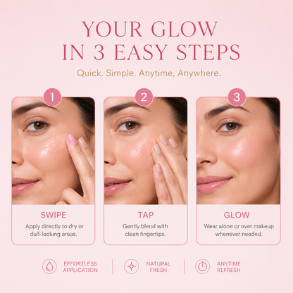 Wildwu Pink Collagen Glow Multi Balm for Under-Eyes, Smile Lines, Neck & Lips