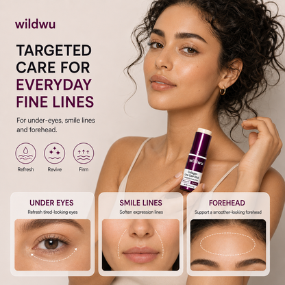 Wildwu™ Collagen Eye Balm Stick, Hydrating Under Eye Moisture Balm for Dry Fine Lines, Portable Eye Care Stick 9g